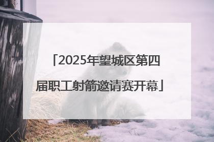 2025年望城区第四届职工射箭邀请赛开幕
