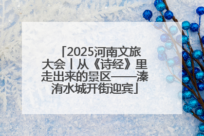 2025河南文旅大会丨从《诗经》里走出来的景区——溱洧水城开街迎宾