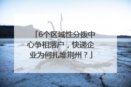 6个区域性分拨中心争相落户，快递企业为何扎堆荆州？