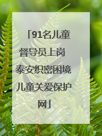 91名儿童督导员上岗 泰安织密困境儿童关爱保护网