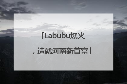 Labubu爆火，造就河南新首富