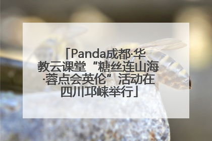 Panda成都·华教云课堂“糖丝连山海·蓉点会英伦”活动在四川邛崃举行